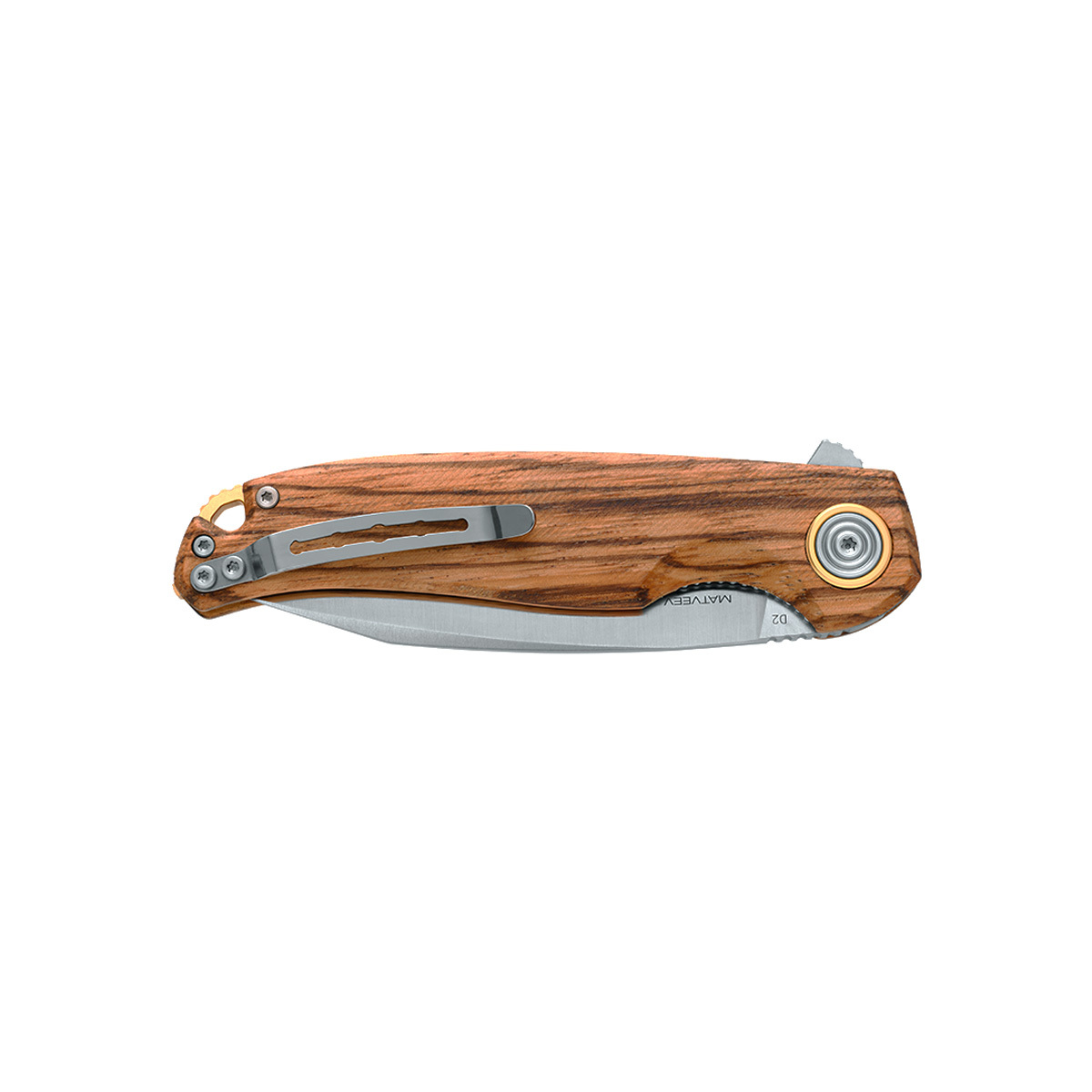 Складной нож Fox Argus, сталь D2, рукоять ziricote wood - фото 2