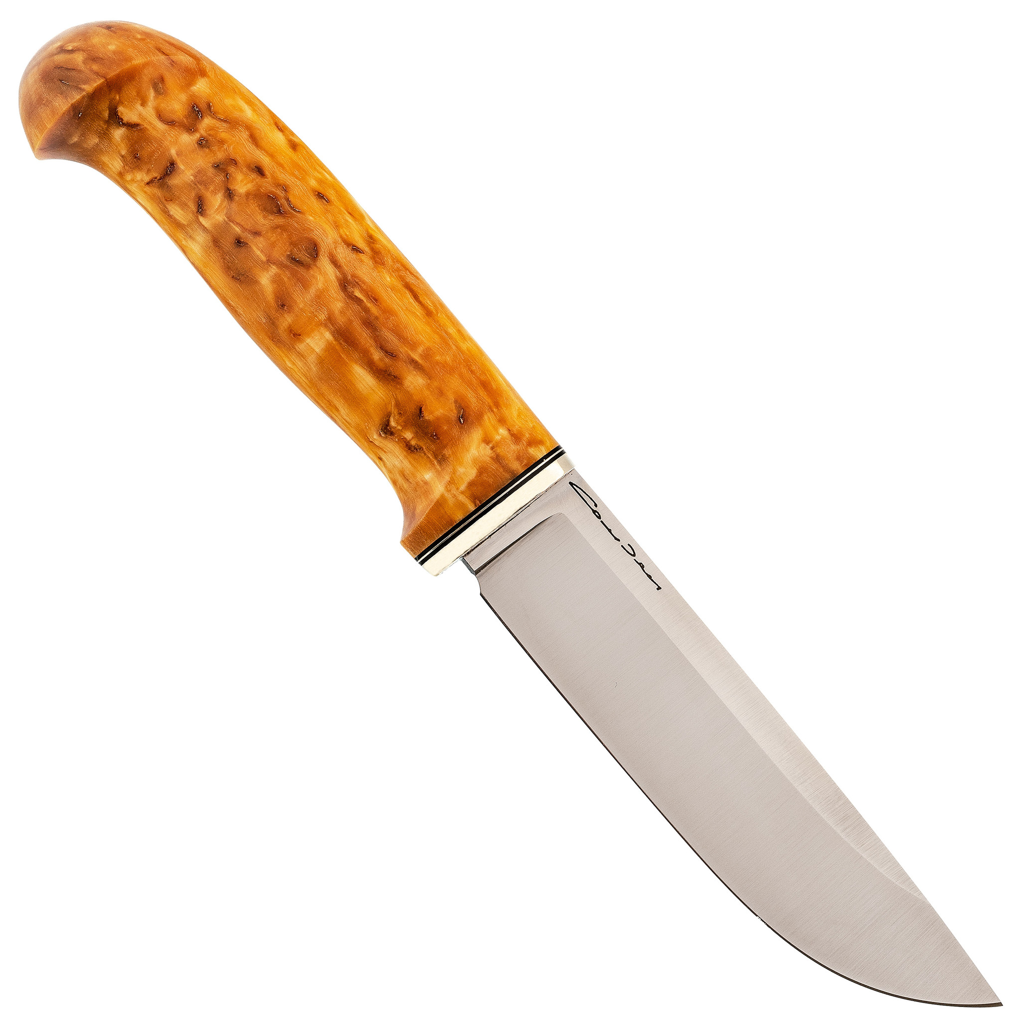 Нож Барбус, сталь М390 карельская береза - фото 3