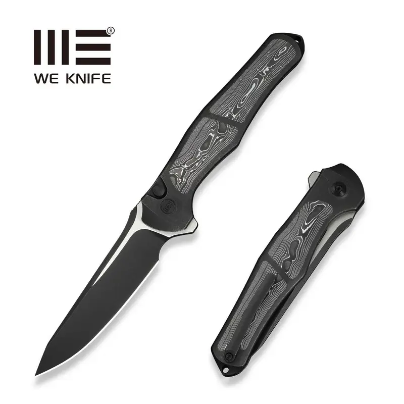 Складной нож WE Knife 702XI, сталь M390, рукоять титан/Aluminum Foil Carbon Fiber
