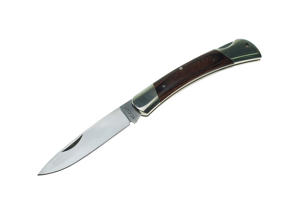 Складной нож IC CUT, Американский лось, 47#9100WP, сталь AUS6, Махагони (красное дерево) - фото 5