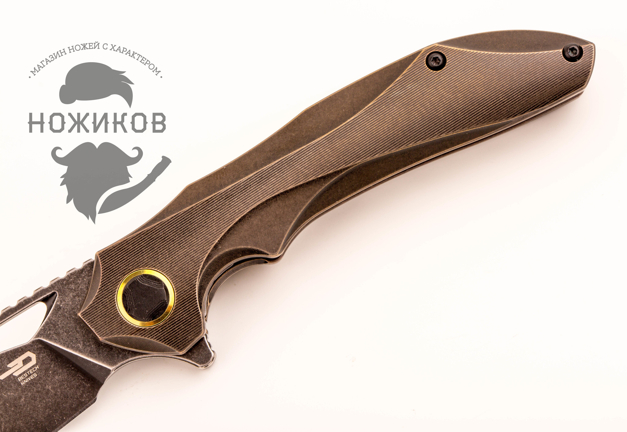 фото Складной нож bestech bt1813a, сталь m390, рукоять титан bestech knives