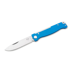 Фото Складной нож Boker Atlas Blue, сталь 12C27, рукоять сталь, синий