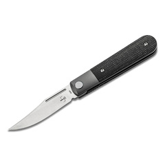 Фото Складной нож Boker Modern Barlow, сталь Nitro-V, рукоять микарта, черный/серый