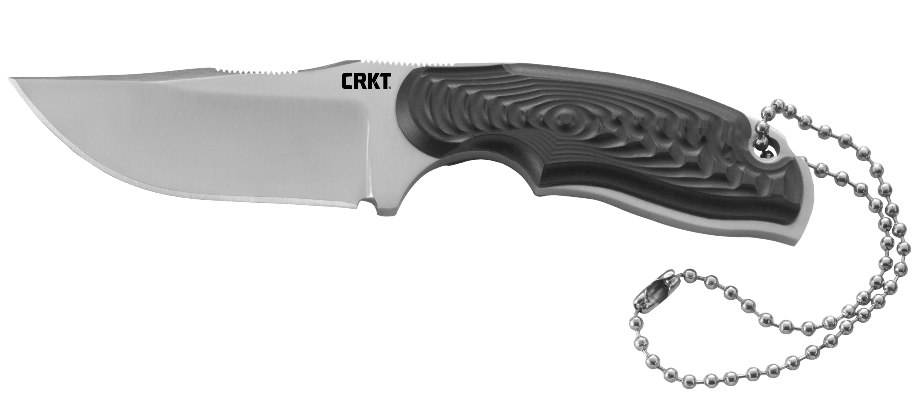 фото Нож с фиксированным клинком crkt civet™ bowie, сталь 8cr13mov, рукоять термопластик grn