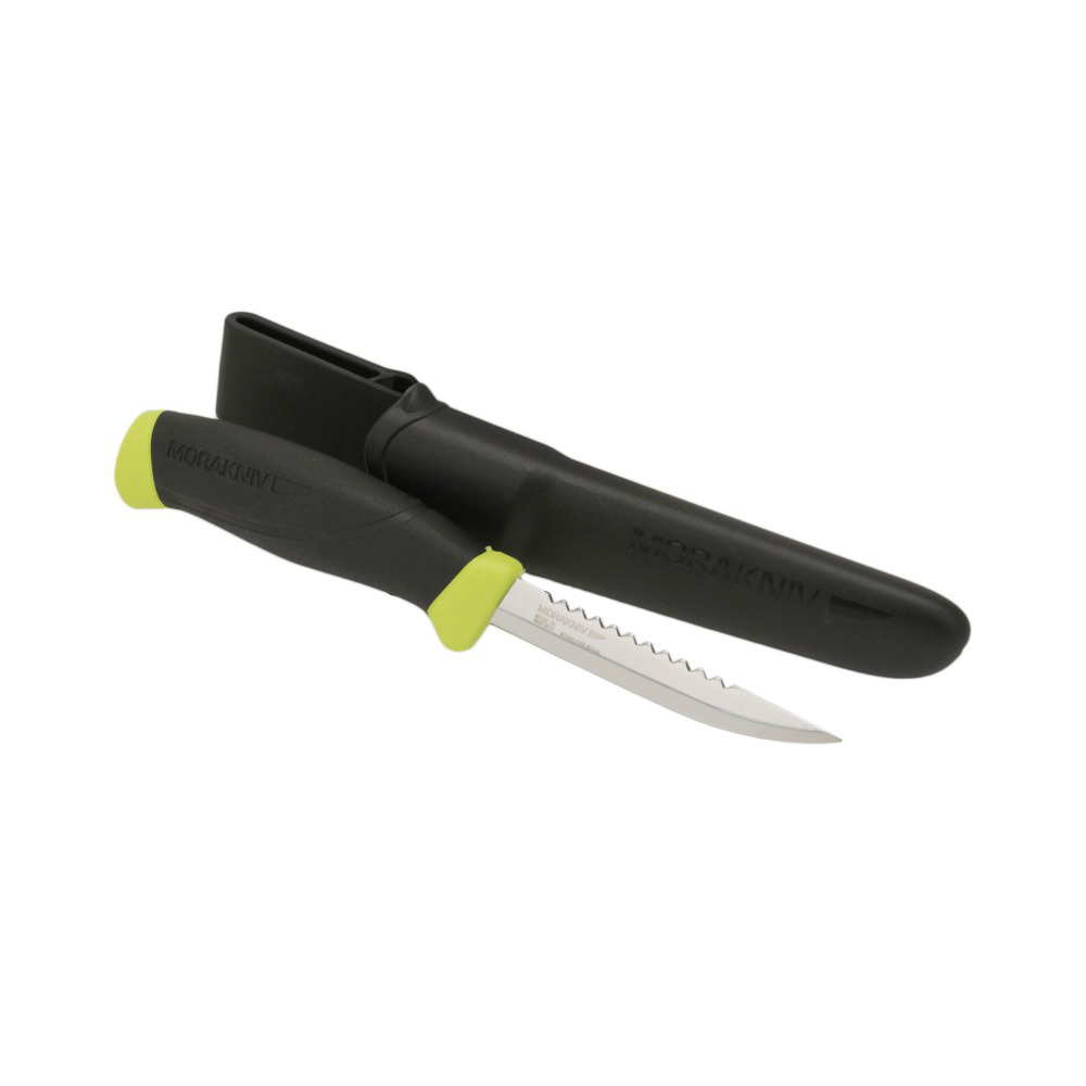 фото Нож с фиксированным лезвием morakniv fishing comfort scaler 098, сталь sandvik 12c27, рукоять резина/пластик