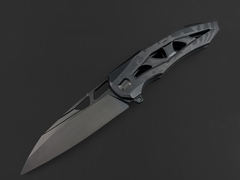 Фото Складной нож TUOTOWN ONYX, стальTmax, рукоять Titanium black / carbon fiber