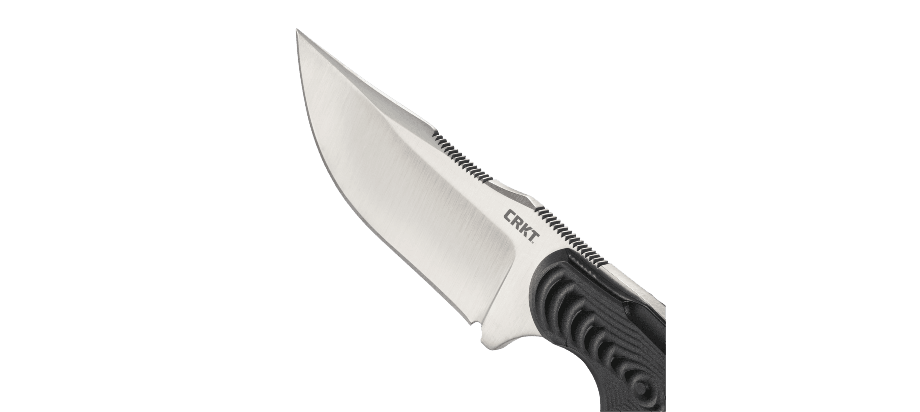 фото Нож с фиксированным клинком crkt civet™ bowie, сталь 8cr13mov, рукоять термопластик grn