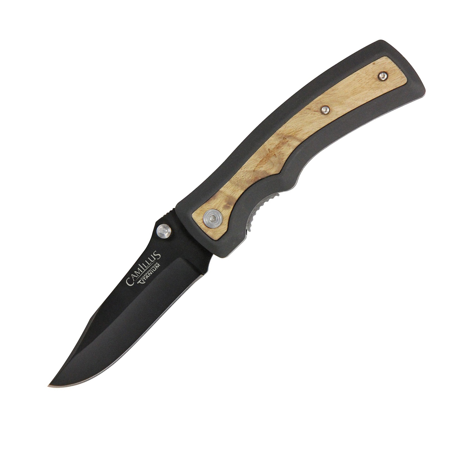 фото Нож складной camillus slick™, сталь aus-8, рукоять zytel®, песочно-чёрный