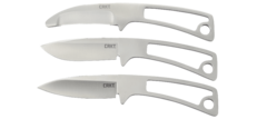 Фото Набор из 3-х ножей фиксированным клинком CRKT BLACK FORK Hunting Knife Set, сталь 8Cr13MoV, цельнометаллические