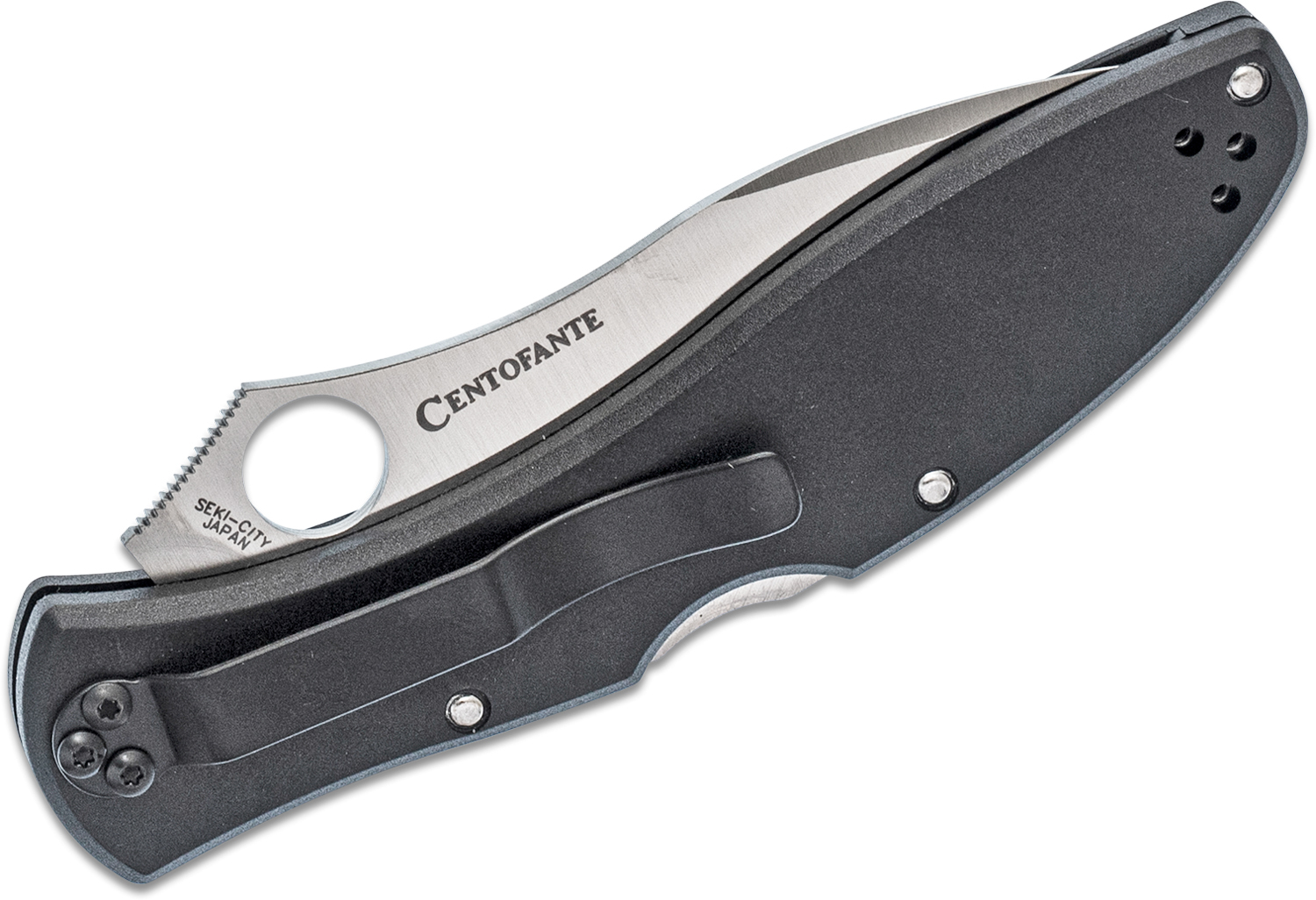 Нож складной Spyderco Centofante III C66PBK3, сталь VG-10, рукоять термопластик - фото 5