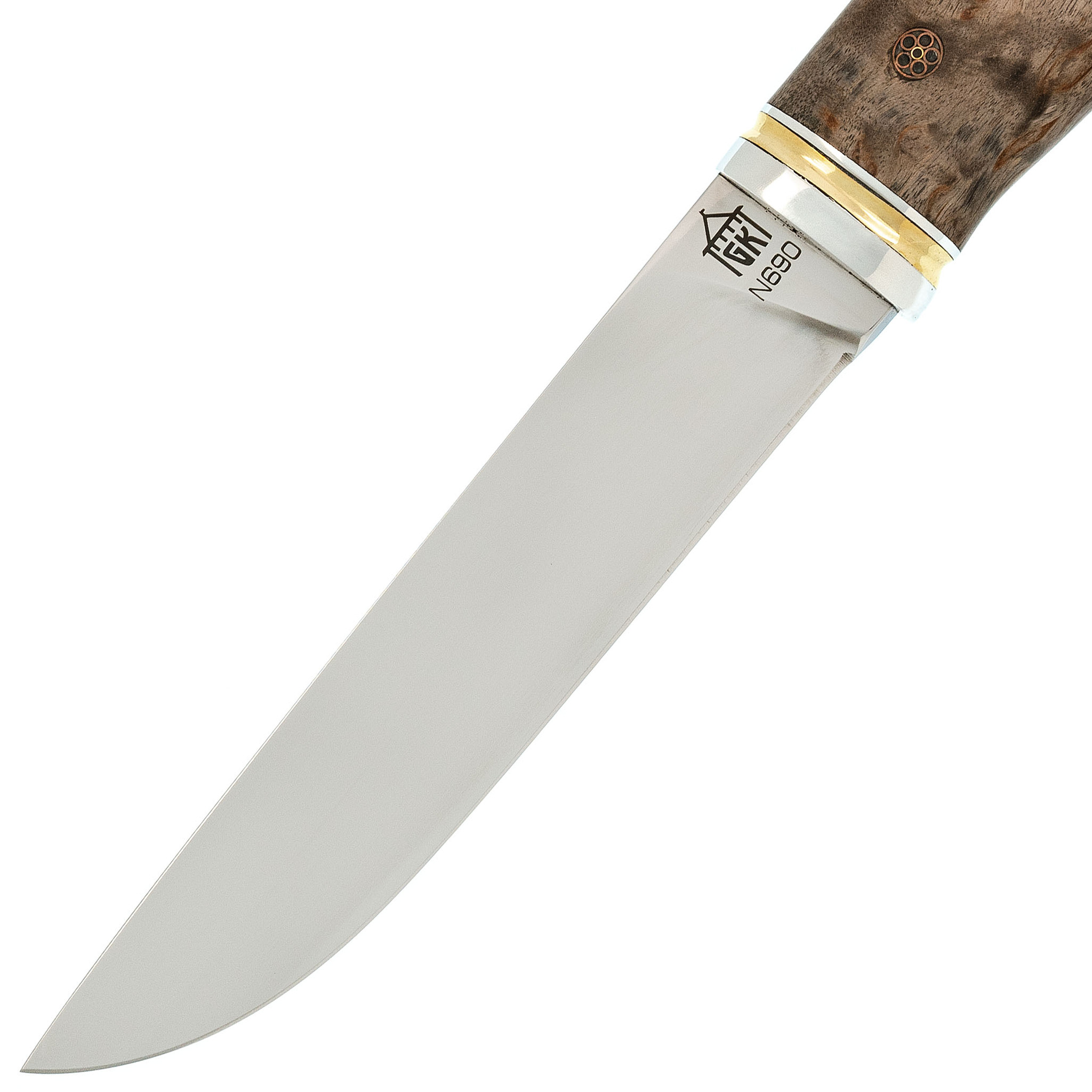Нож Лиман, сталь N690, рукоять карельская береза - фото 2