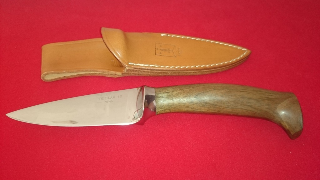 Нож с фиксированным клинком Fantoni, Triglav, Oskar Kogoj Design, FAN/TGVW, сталь AISI 425 mod, рукоять ореховое дерево от Ножиков