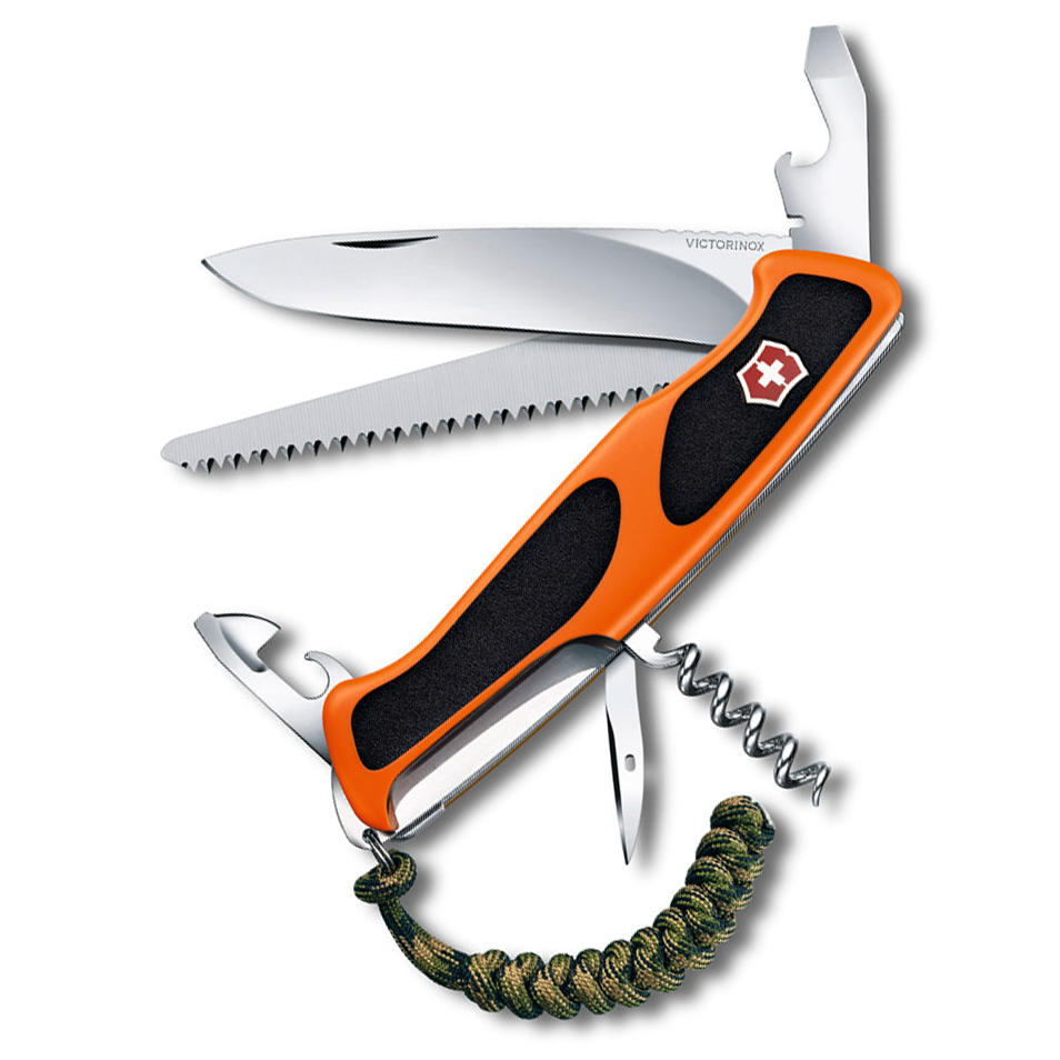 Нож перочинный Victorinox Ranger Grip 55 Autumn Spirit SE2019, сталь X55CrMo14, рукоять полиамид, чёрно-оранжевый от Ножиков