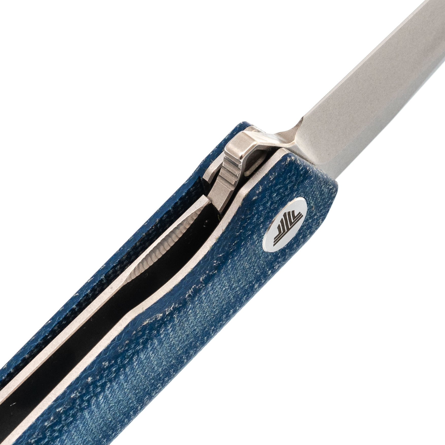 Складной нож Trivisa Equ-04L, сталь 10Cr15CoMoV, рукоять микарта, синий - фото 4