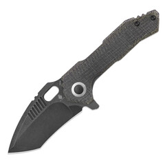 Фото Складной нож Kizer Mini Paragon Blackwash, сталь 154CM, рукоять микарта