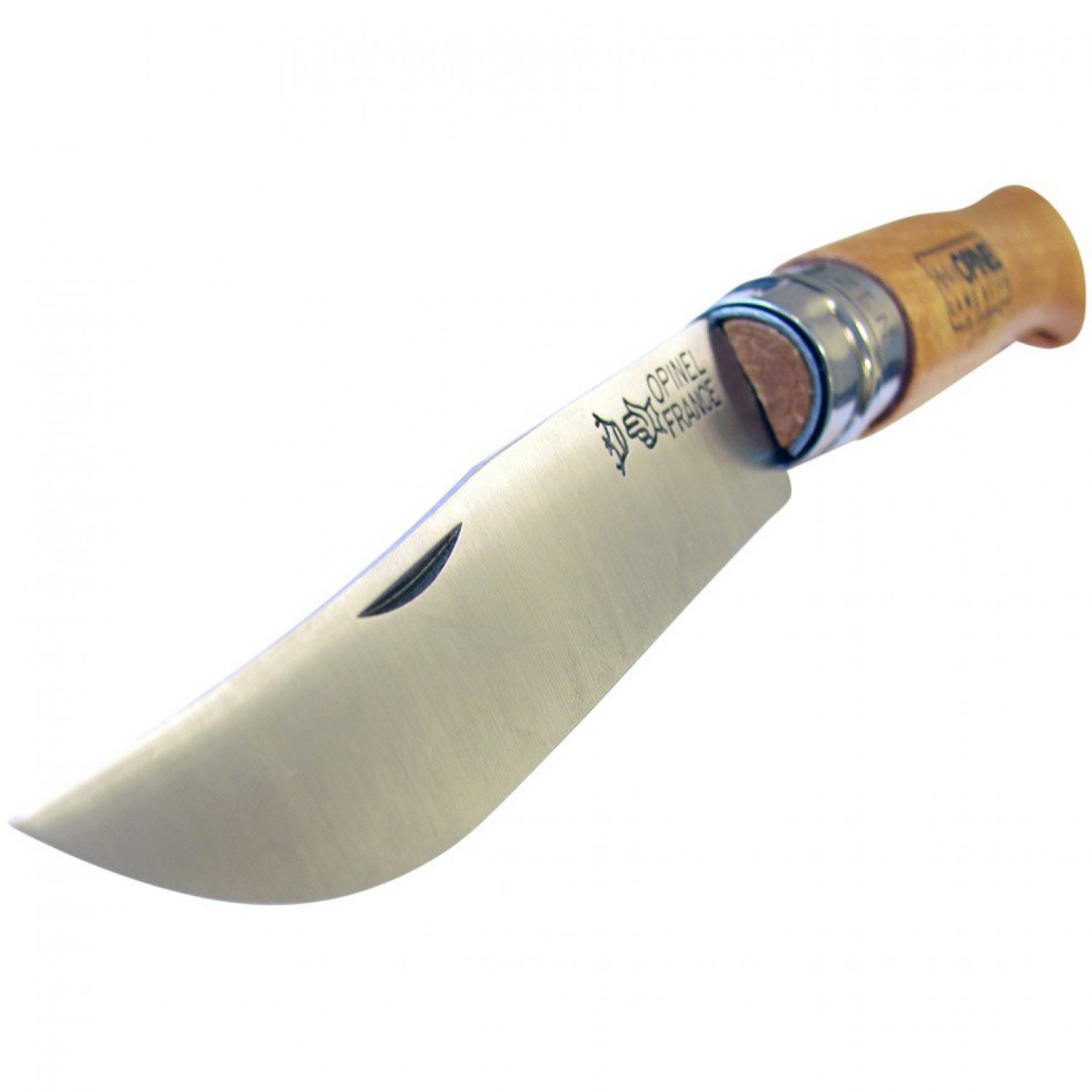 Нож Opinel №12, углеродистая сталь, рукоять из дерева бука, блистер от Ножиков