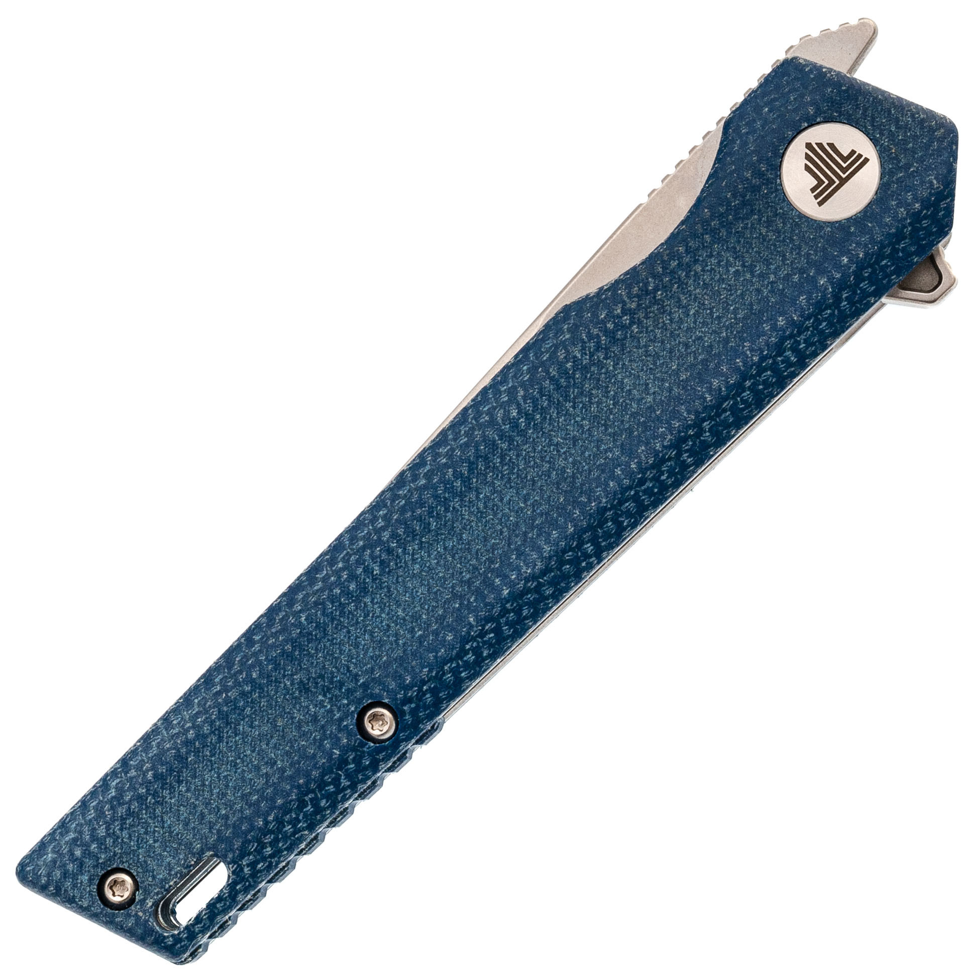 Складной нож Trivisa Equ-04L, сталь 10Cr15CoMoV, рукоять микарта, синий - фото 9