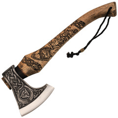 Фото Топор Валькнут гравированный