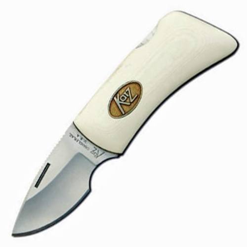Складной нож-зажим для денег Katz Bobcat, сталь XT-70, рукоять сталь/латунь с накладкой из микарты