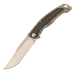 Фото Складной нож Fat Dragon, сталь M390, рукоять титан/карбон