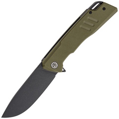 Фото Складной нож Petrified Fish Loco PFB02GRDW, сталь D2, рукоять G10 зеленый