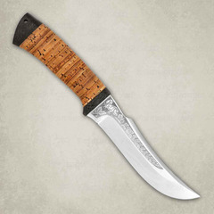 Фото Нож Клык, береста, 95х18