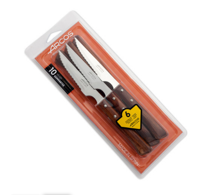 Набор ножей для стейка 110 мм, 6 шт Steak Knives, Arcos от Ножиков
