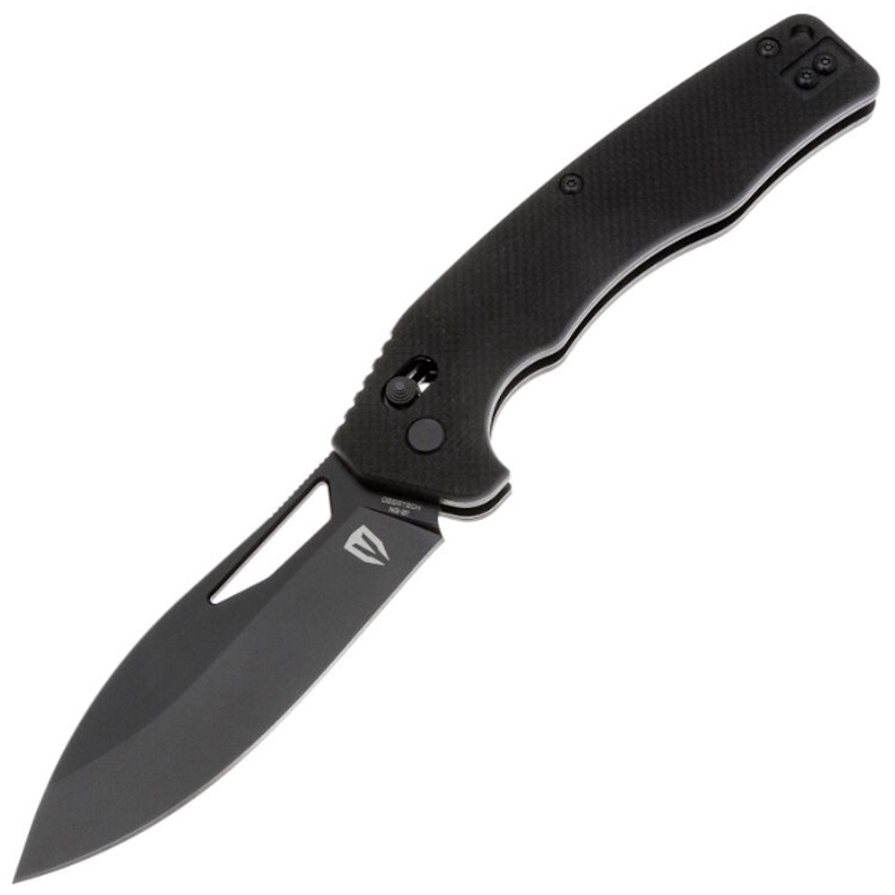 Складной нож Obertech ns-01 Drop point, сталь VG-10, рукоять G10, черный