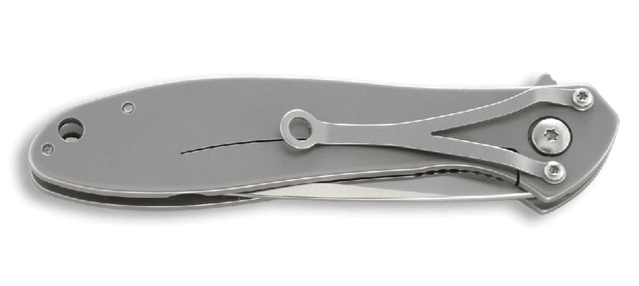 фото Складной нож crkt eros large - flat handle, сталь aus 8, рукоять сталь 420j2