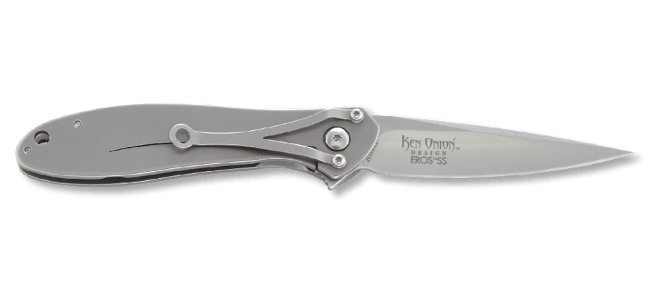 фото Складной нож crkt eros large - flat handle, сталь aus 8, рукоять сталь 420j2