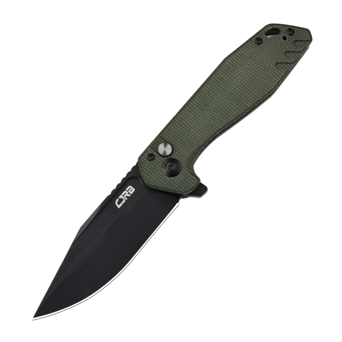 Складной нож CJRB Riff, сталь AR-RPM9, рукоять микарта, зеленый