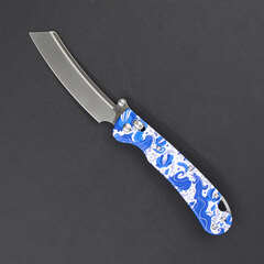 Фото Складной нож Daggerr Begemot Slim Gzhel, сталь VG-10, рукоять G10