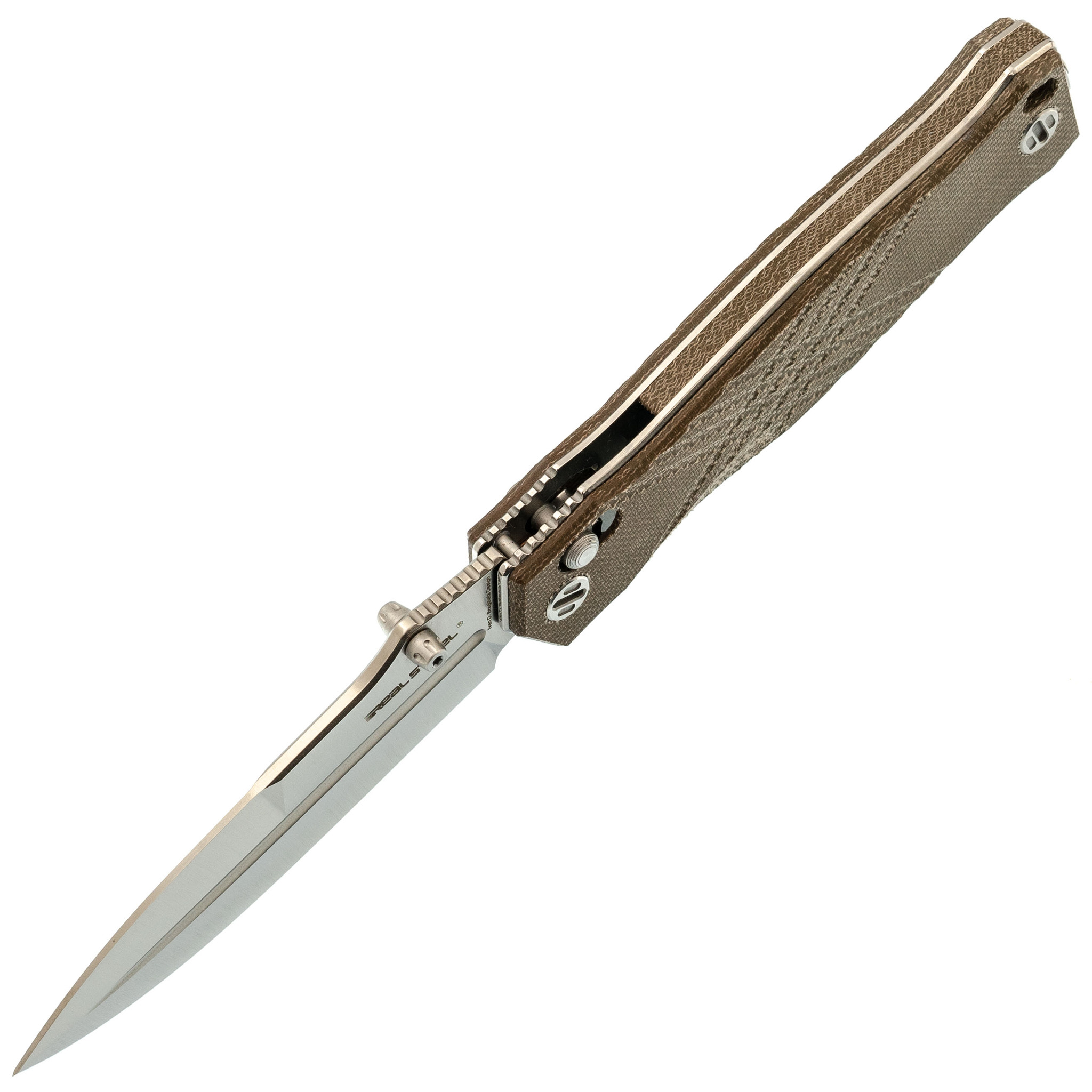 Складной нож RealSteel Muninn, сталь VG-10, рукоять Micarta - фото 2