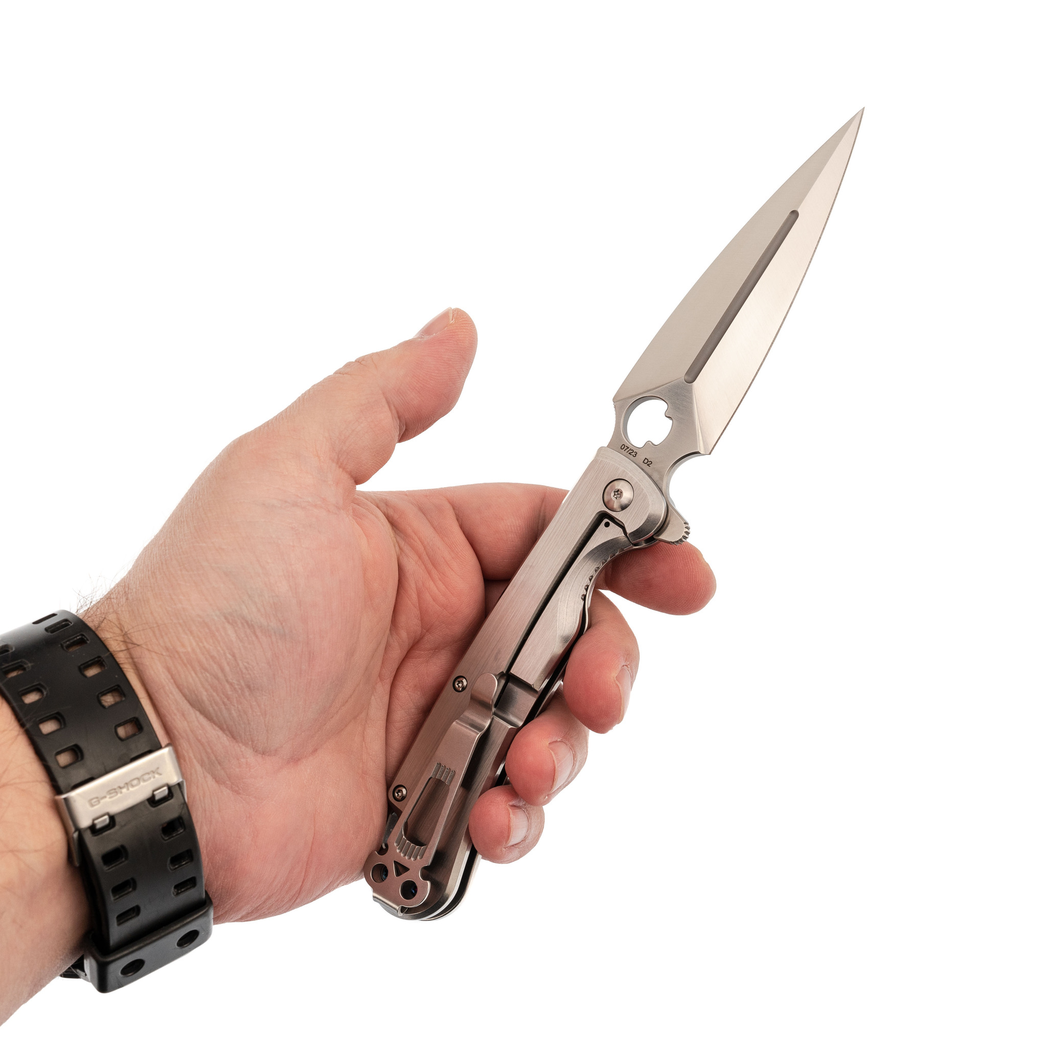 Складной нож Daggerr Arrow frame-lock satin, сталь D2 - фото 7