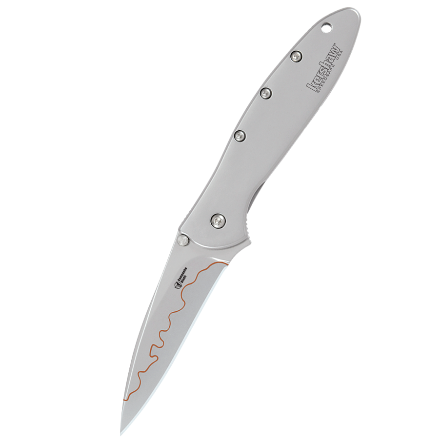 Складной нож Leek - Kershaw 1660CB (composite blade), сталь D2/Sandvik™ 14C28N, рукоять нержавеющая сталь 410 - фото 2