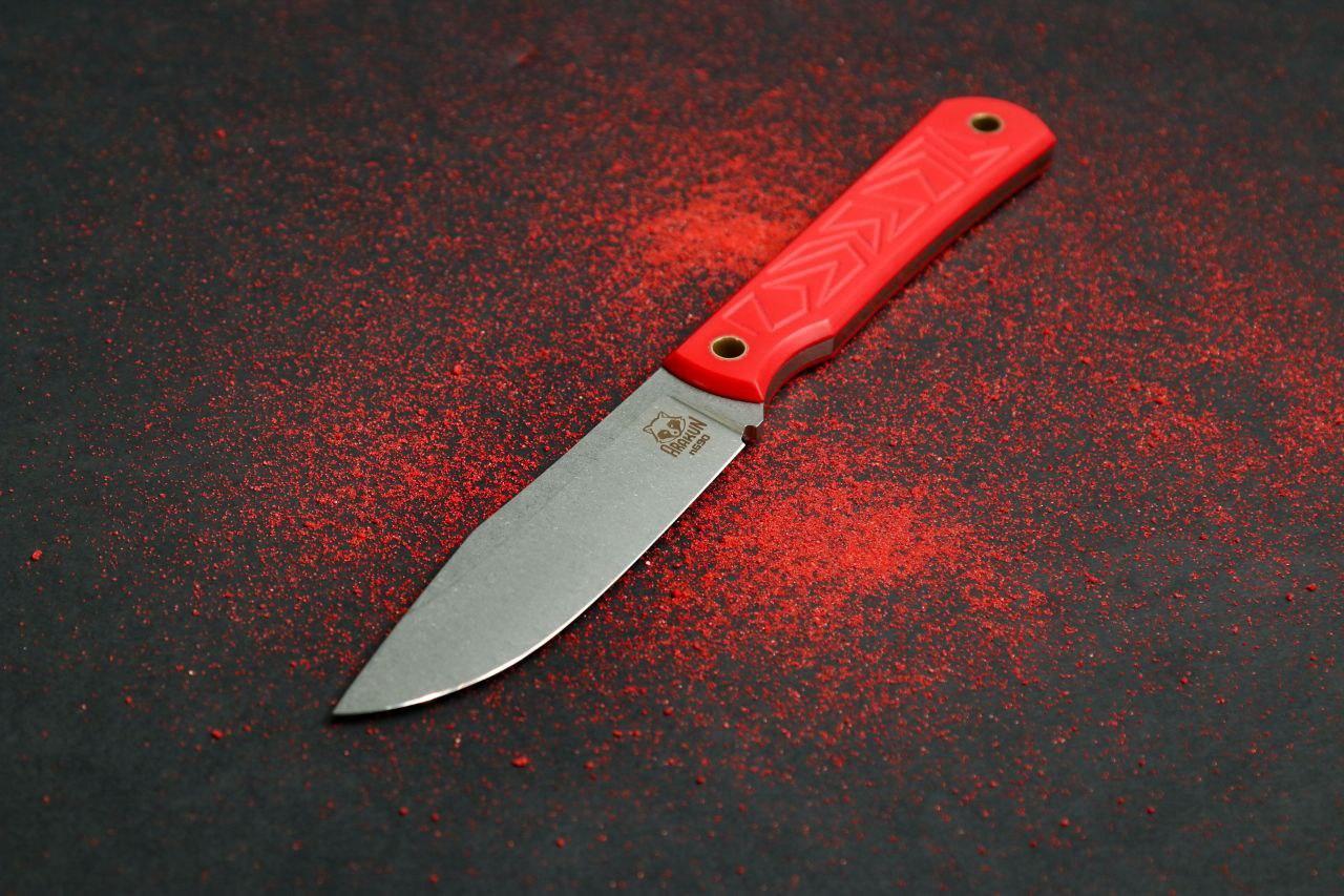 Нож Аракул, сталь N690, рукоять G10 красная - фото 3