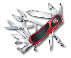 Фото Нож перочинный Victorinox EvoGrip S557, сталь X50CrMoV15, рукоять термопластик GRN, красно-чёрный