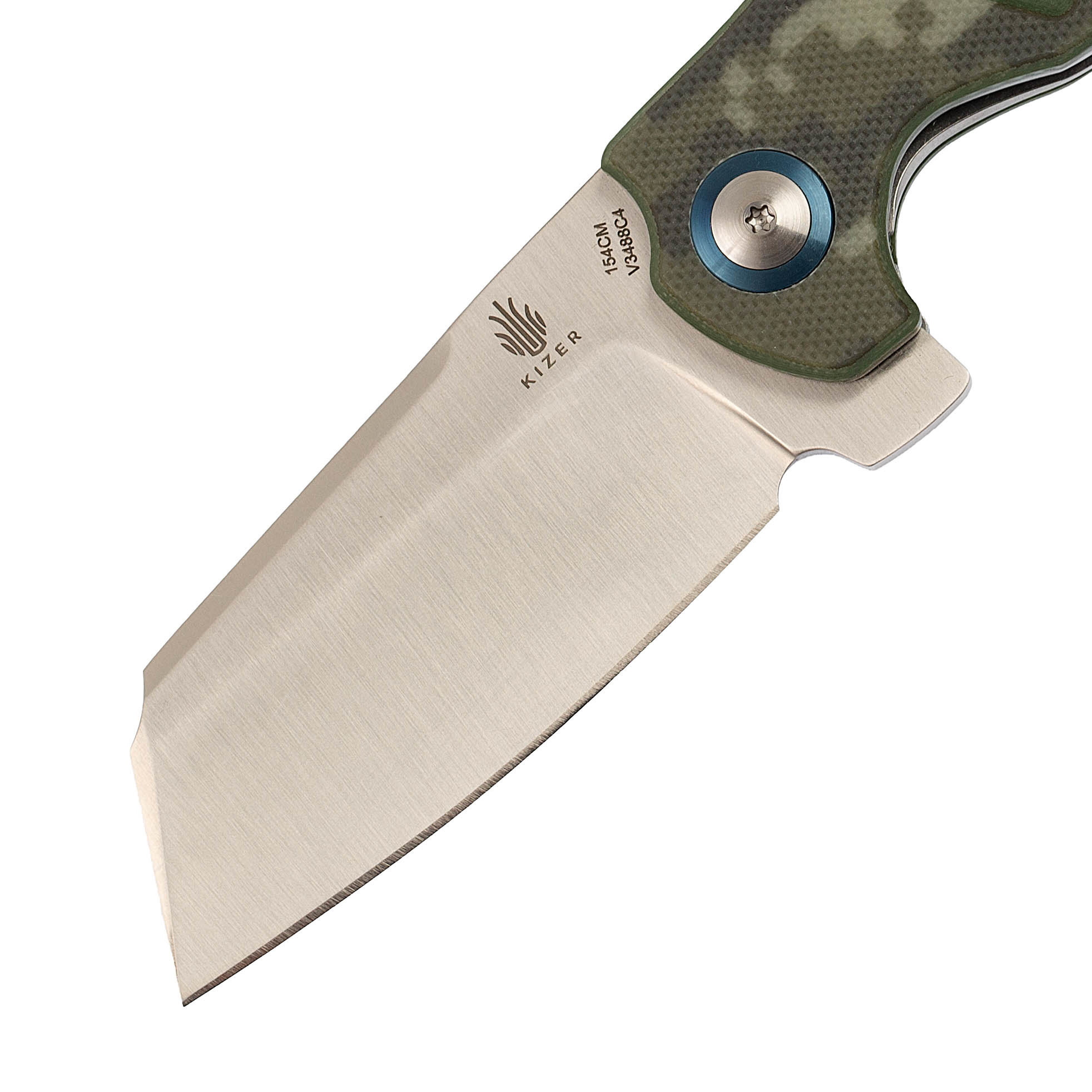 Складной нож Kizer C01C Camo, сталь 154CM, рукоять G10 - фото 2