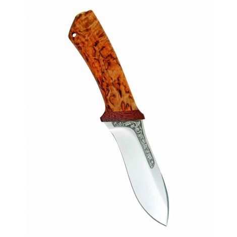 Нож разделочный Скинер карельская береза, 95х18, АиР, Бренды, АиР