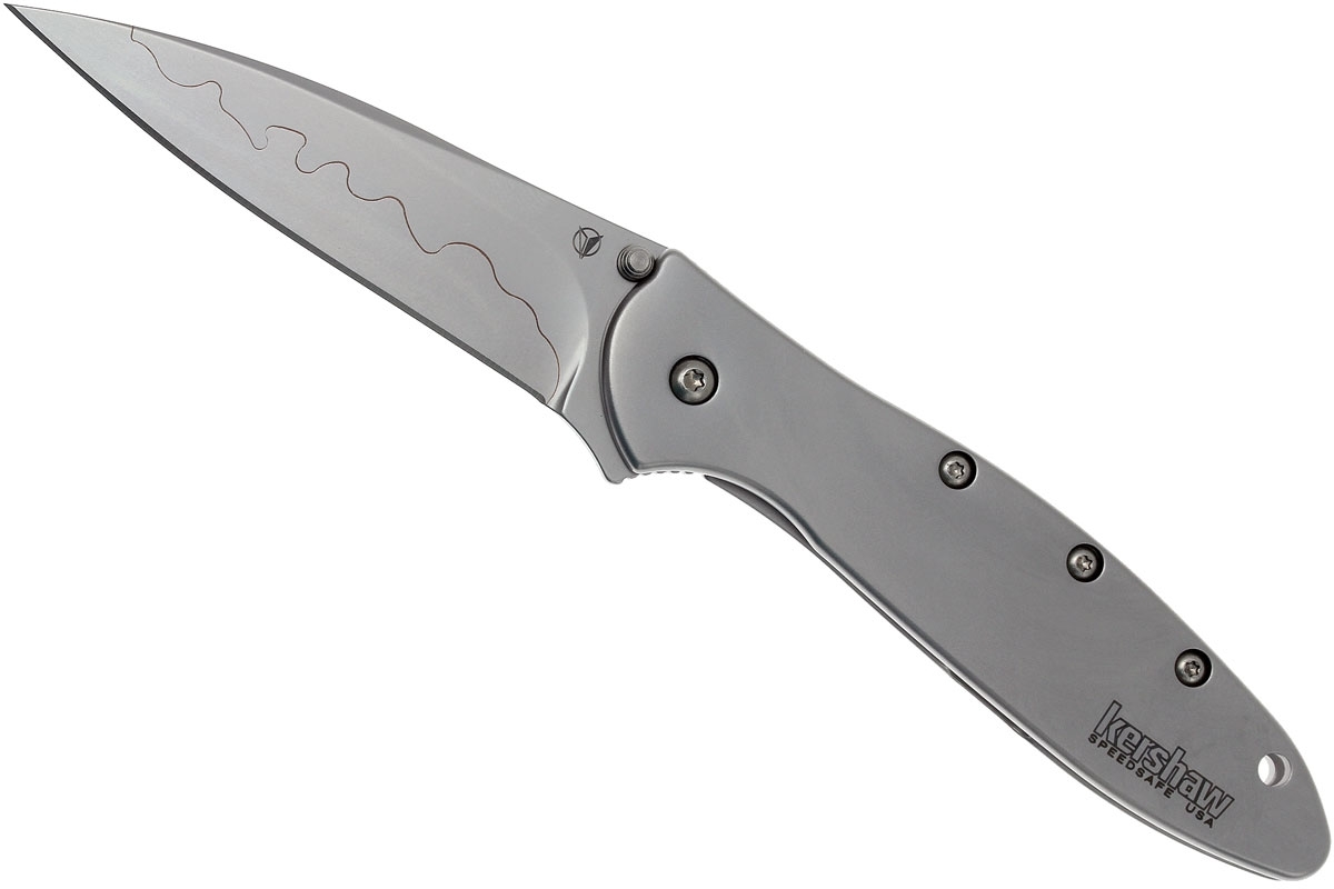 Складной нож Leek - Kershaw 1660CB (composite blade), сталь D2/Sandvik™ 14C28N, рукоять нержавеющая сталь 410 - фото 8
