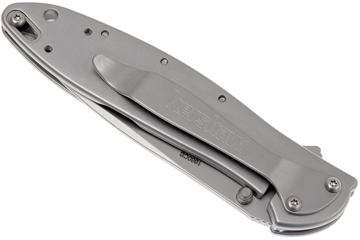 Складной нож Leek - Kershaw 1660CB (composite blade), сталь D2/Sandvik™ 14C28N, рукоять нержавеющая сталь 410 - фото 10