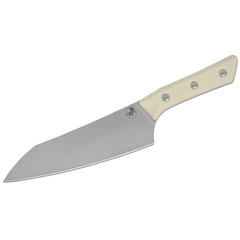 Фото Нож кухонный Шеф Microtech Chef's Knife, сталь M390MK, рукоять G10, белый