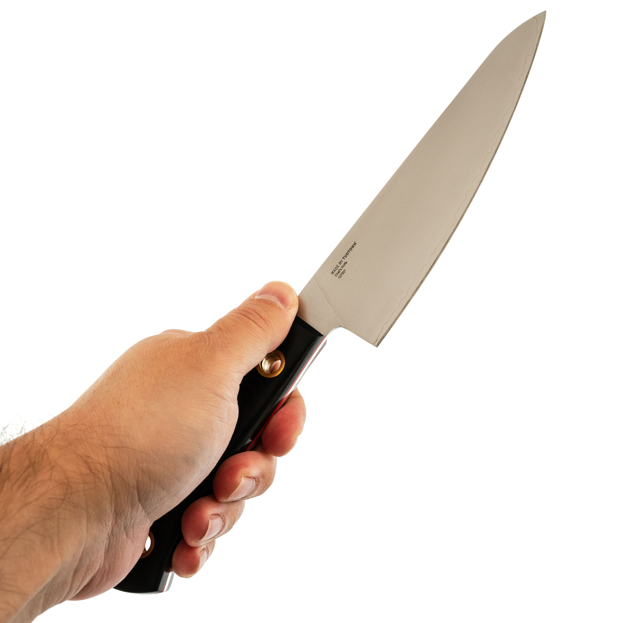 Кухонный нож Шеф средний, сталь VG10, G10 - фото 5