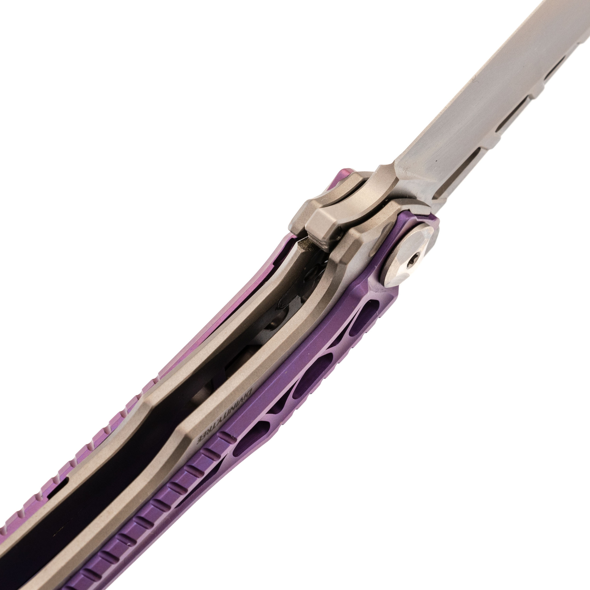 Складной нож Nimo Fat Dragon Purple, сталь M390 - фото 4