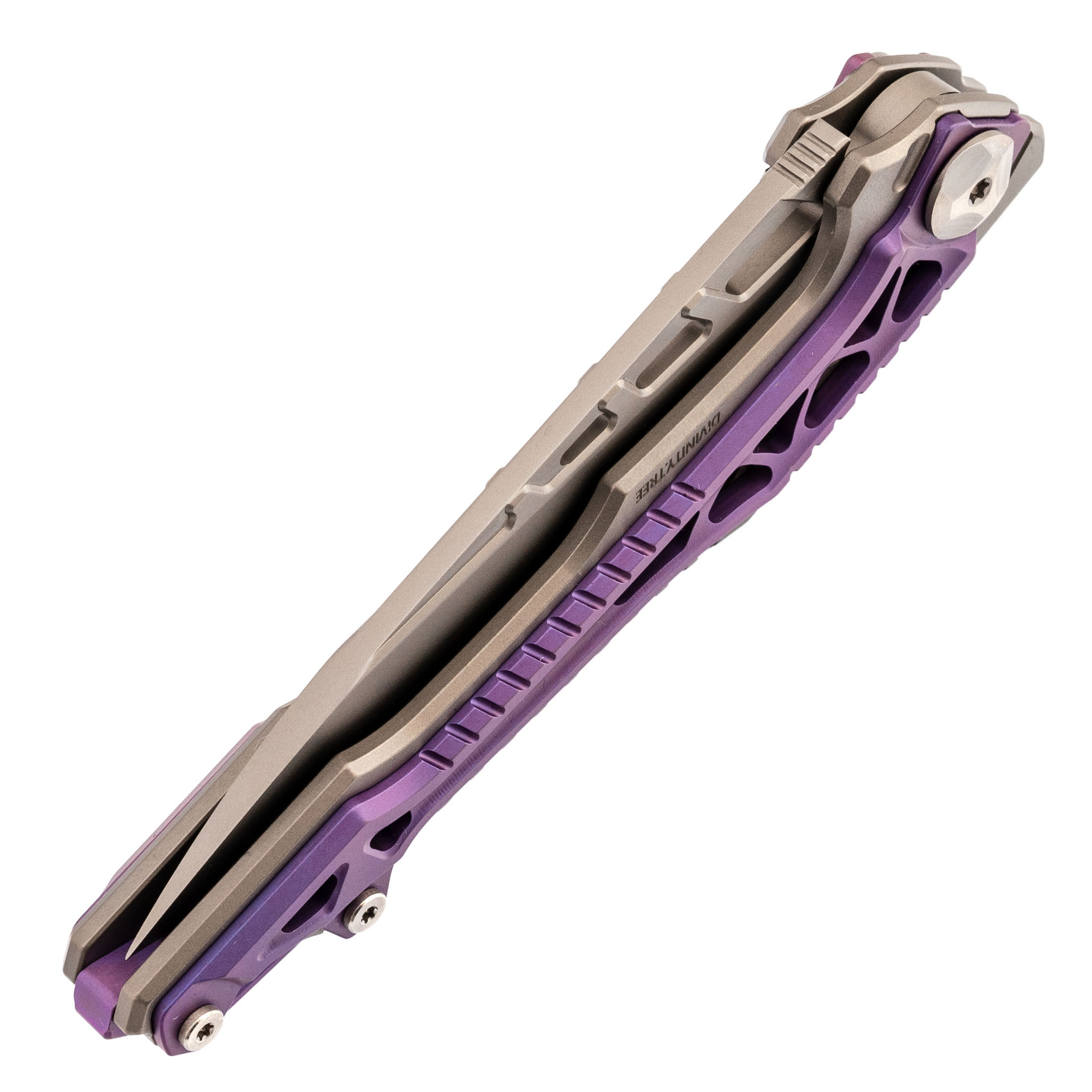 Складной нож Nimo Fat Dragon Purple, сталь M390 - фото 8
