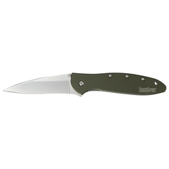 Фото Полуавтоматический складной нож Kershaw Leek, сталь Sandvik™ 14C28N, рукоять анодированный алюминий, хаки
