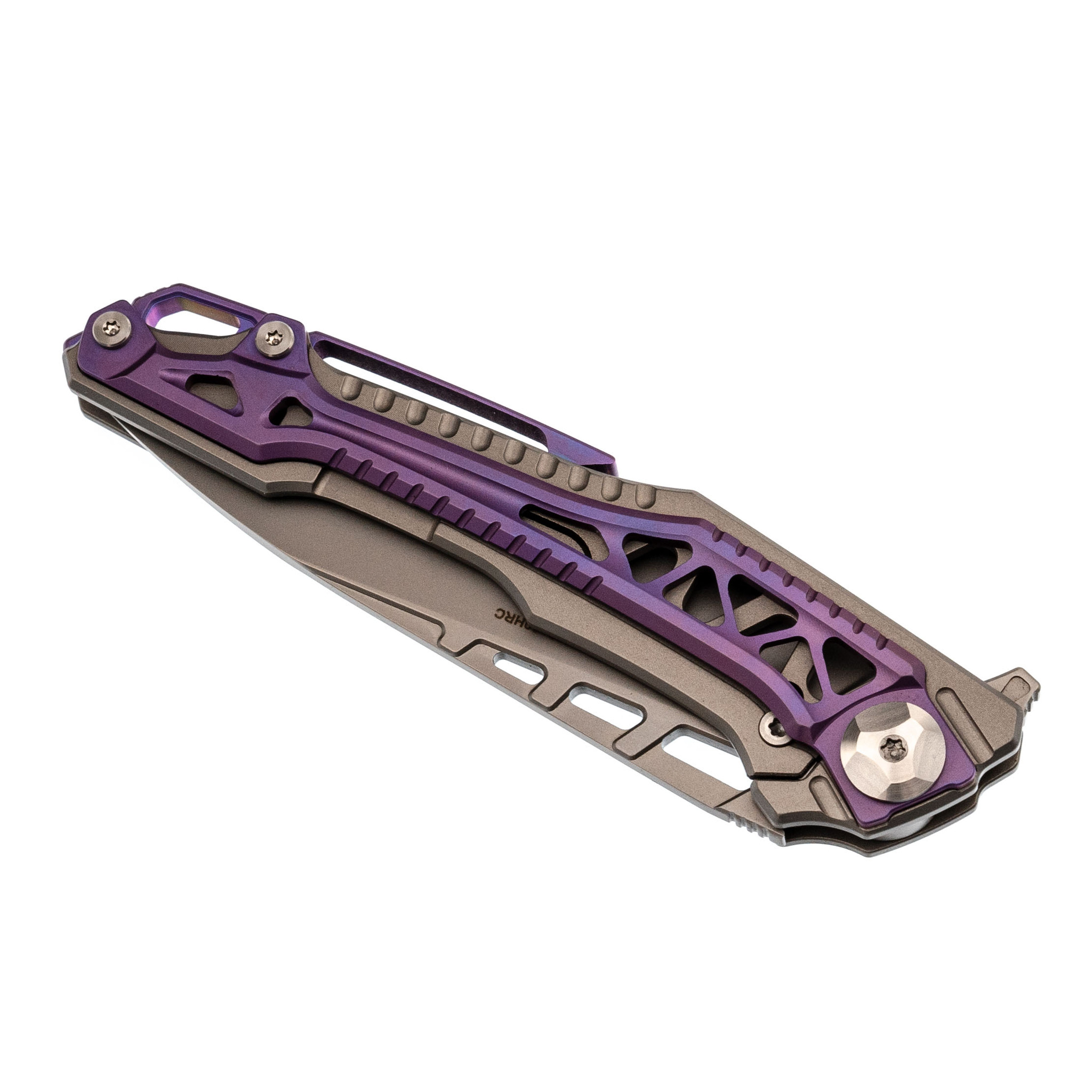 Складной нож Nimo Fat Dragon Purple, сталь M390 - фото 9