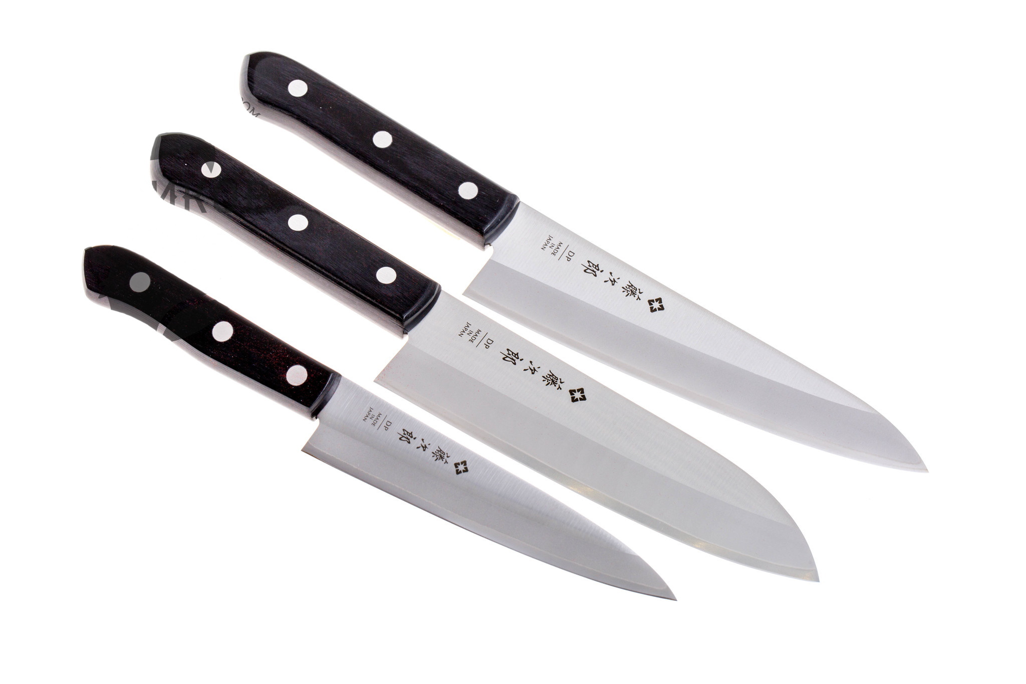Набор из 3-х кухонных ножей, Tojiro, сталь VG-10, FT-014, в подарочной упаковке от Ножиков