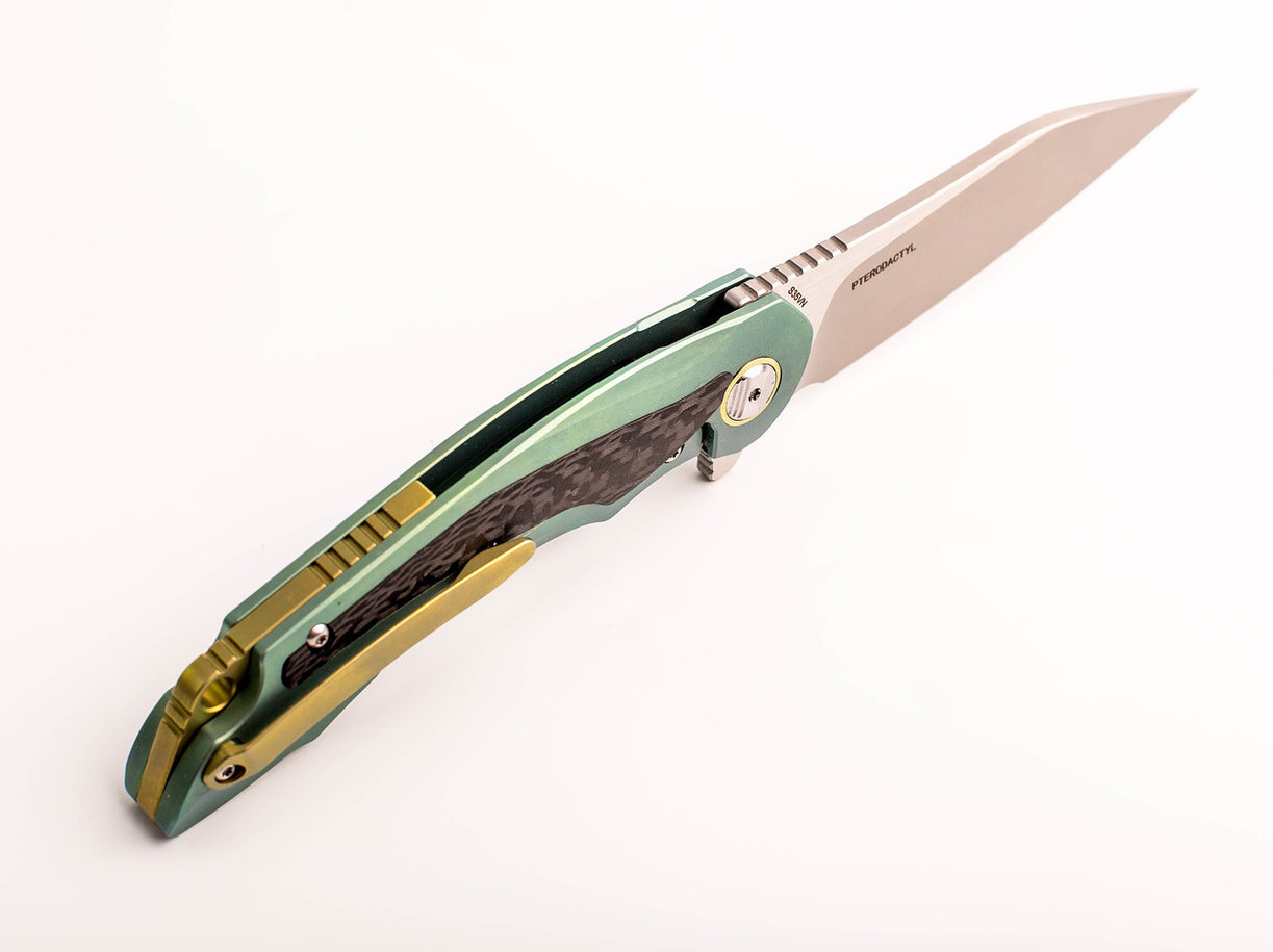 Складной нож Bestech Pterodactyl BT1801B, сталь CPM-S35VN, рукоять титан - фото 4