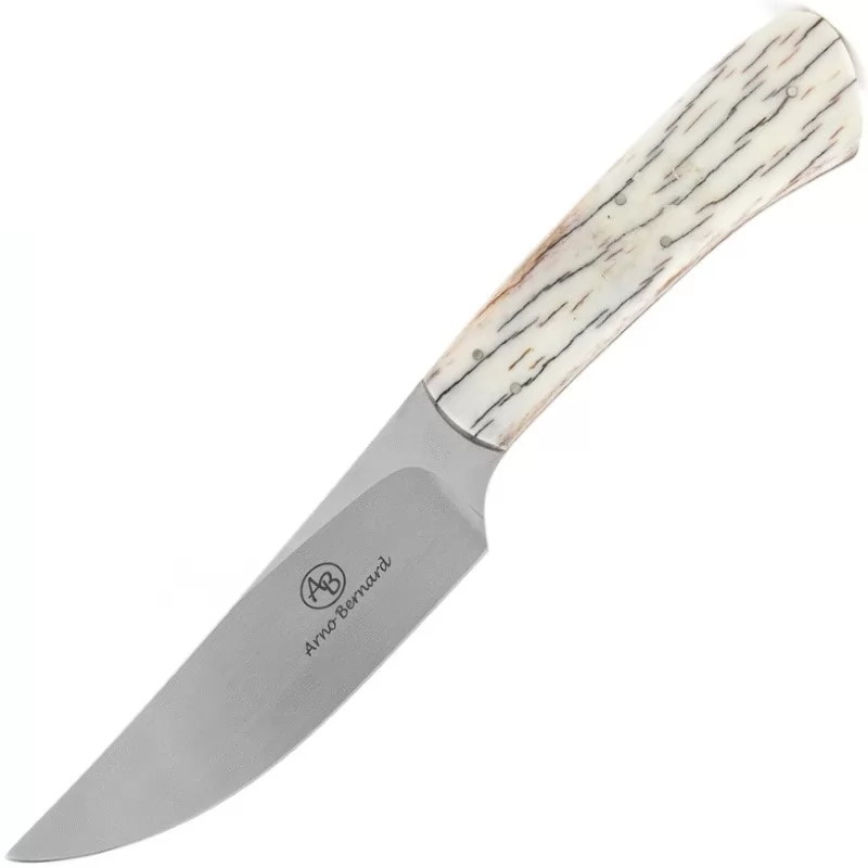 Нож с фиксированным клинком Arno Bernard Springbok, сталь N690, рукоять кость жирафа